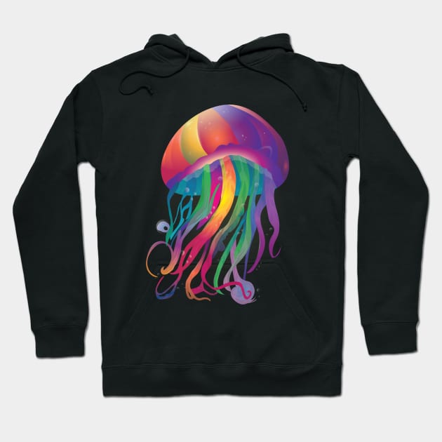 rainbow jellyfish Hoodie by NONGENGZ